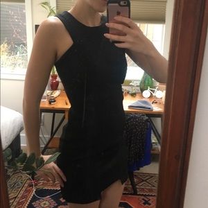 BCBG structured little black dress